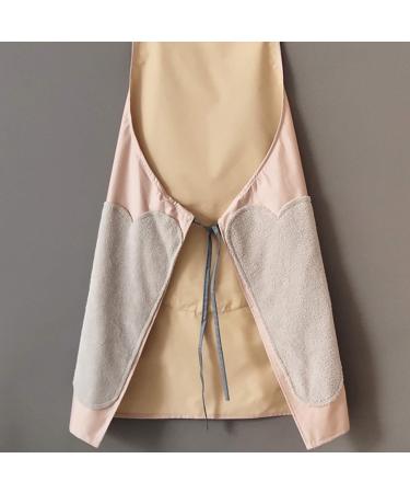 Women'S Kitchen Apron Waterproof And Oil-Proof Round Pockets On Both Sides Can Be Wiped Hands (Free A Pair Of Sleeves) - Buy Online on GoSupps.com