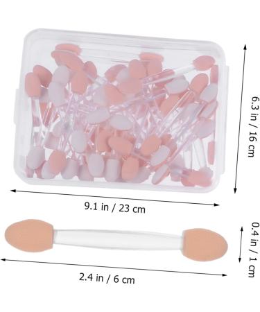 Baluue 500 Pcs 5 Boxes Double Ended Eyeshadow Brush Make up for Face Cream Applicator Non Latex - Buy Online on GoSupps.com