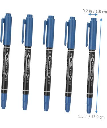 FOMIYES 5pcs White Marker Pen White Marker Pens Eyebrow Position Pen Tool Multifunction Eyebrow Pencil 13.9x1.8cm Blue - Buy Online on GoSupps.com