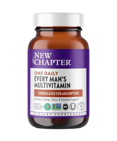 New Chapter Every Man's One Daily Whole-Food Multivitamin  96 Vegetarian Tablets