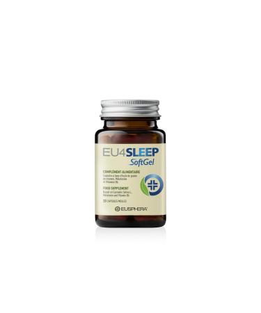 EUSPHERA - EU4SLEEP Soft Gel - Natural Food Supplement to Improve Sleep with GABA Valerian and Vitamin B6 20 Softgel Made in Italy