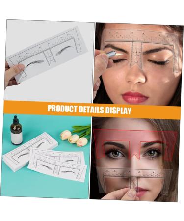 Gogogmee 10pcs Eyebrow Design Ruler Tool Brow Makeup Supplies Eyebrow Guide Stencil Measuring Ruler Make up - Buy Online on GoSupps.com