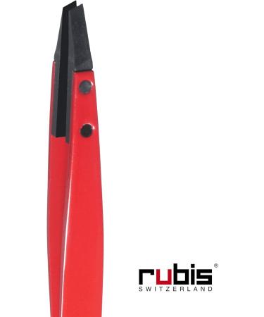 Rubis Classic Techno Swiss Cross Tweezers Epoxy Coated Stainless Steel for Precise Eyebrows and Hair Removal 1KS101 Rubis Switzerland Swiss Made World Renowned Precision - Buy Online on GoSupps.com