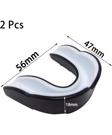 vgggrd 2 x Boxing Teeth Protectors for Adults Moldable Mouth Guard with Portable Box for Rugby MMA Hockey Judo Karate  - Buy Online on GoSupps.com