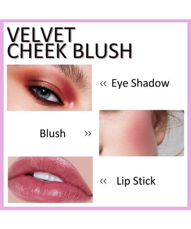 Erinde Matte Cream Blush for Cool Skin Colors - Lightweight Lip and Cheek Tint - Purple Blush 3 in 1 - Buy Online on GoSupps.com
