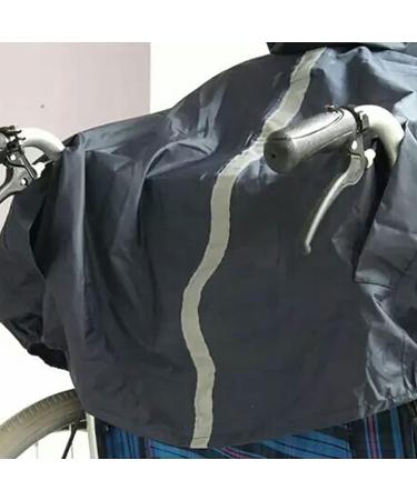 Winter Waterproof Wheelchair Rain Poncho Windproof Scooter Raincoat with Hood Adult Elderly Seniors Wheelchair Rain Poncho Coat Wheelchair Rain Cape - Buy Online on GoSupps.com