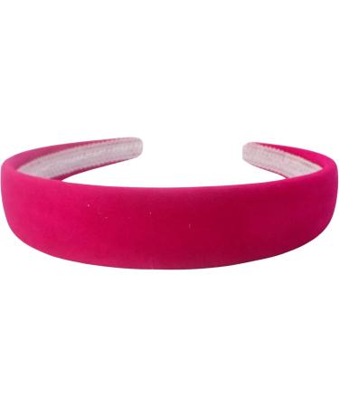 Topkids Accessories Velvet Alice Bands Luxury Headband Head Band Hairband Hair Band Adult Women Ladies Girls Kids Wedding Bride Fashion Aliceband Wonderland 2.5cm 1" Thick Wide (Hot Pink) - Buy Online on GoSupps.com