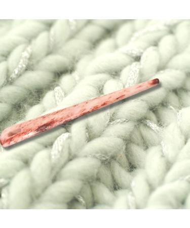 Odin Handmade Nalbinding Bone Knitting Chibi Yarn Needles - Binding Tool, Large Eyed, Rug Making, Multipurpose Weaving Needles for Craft Work (Small, RED) SMALL RED