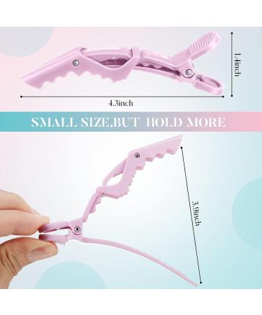100 Pcs Alligator Sectioning Hair Clips - Non Slip Styling Clips for Women with Wide Teeth - Colorful Salon Clips for Hair Cutting (6 Colors) - Buy Online on GoSupps.com