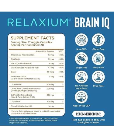 Relaxium Sleep & Brain IQ Capsules Travel Pack Doctor Formulated Sleep Aid & Nootropic Brain Support Melatonin GABA Ashwagandha Focus & Rest Support 24 Pouches - 6CT Each - Buy Online on GoSupps.com
