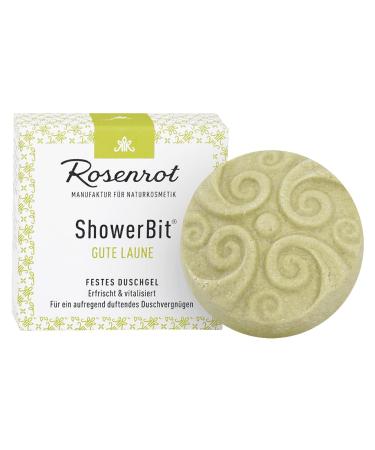 Rosenrot Naturkosmetik - ShowerBit - firm shower gel good mood - 55 g - nourishes and revitalises - for an exciting fragrant shower pleasure