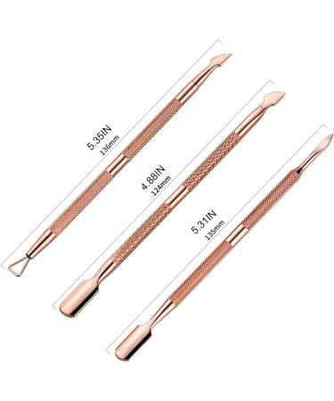 SCUDGOOD Durable Pedicure Manicure Tools For Fingernails Toenails Cuticle & Nail Care Set Stainless Steel Cuticle Pusher Spoon S Nail Cuticle Pusher Dual-end Cuticle Pusher - Buy Online on GoSupps.com