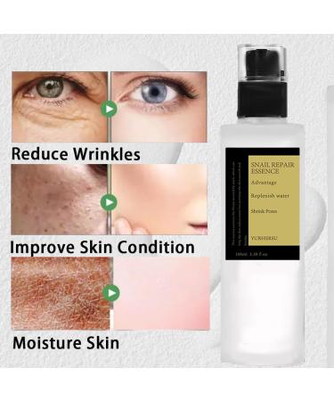 DMQ Snail Repair Essence Dark Spot Correcting Glow Serum For Hyperpigmentation Skin Care Face Cream With Glow Recipe Face Oils And Serums Face Cream For Women & Men Smoothing Skin & Reduce Wrinkle - Buy Online on GoSupps.com