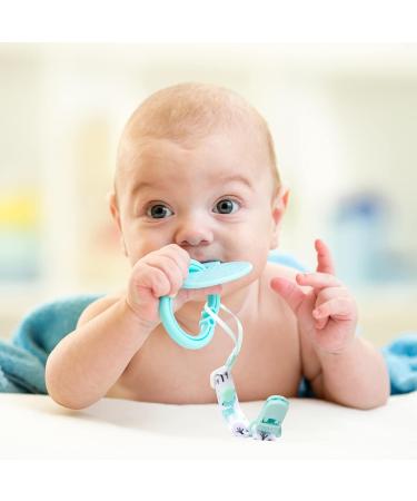 6 Pcs Adjustable Dummy Clips with Plastic Clasp for Newborn Boys & Girls - Baby Shower Essentials - Buy Online on GoSupps.com