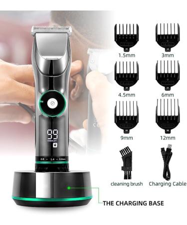 Premium Hair Clippers for Men | Cordless Rechargeable Beard & Body Trimmer Kit - Professional Barber Shop Quality - Buy Online on GoSupps.com