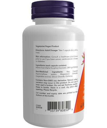 Now Foods Veg Dry E-400 IU 100 vcaps - Buy Online on GoSupps.com