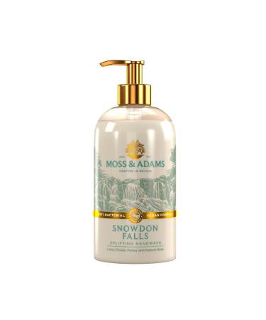 Moss & Adams Uplifting Antibacterial Vegan Handwash Snowdon Falls Lotus Flower 500ml - Buy Online on GoSupps.com