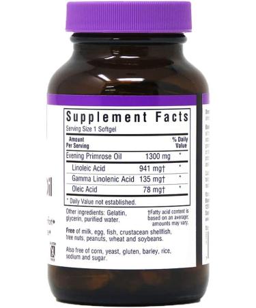 Bluebonnet Nutrition Evening Primrose Oil 1300mg - Natural Source of GLA for Hormonal Balance - Buy Online on GoSupps.com