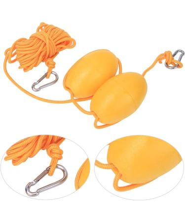 Pwshymi Marine Floating Ball  Fine Workmanship Kayak Buoy Leash Rope Lightweight Easy to Fix for Fishing Anchors System Double ball yellow rope set - Buy Online on GoSupps.com