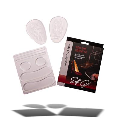 VALENTINO GAREMI Shoe Comfort Kit   Slim Gel Silicone Heel Grips Invisible Support Pad Pressure Side Liners and Rub Relief Dots   Eliminate Walking Discomfort Prevent Feet Blisters Skin Rush