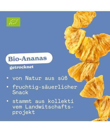 Nut Perfect Bio-Ananas 90g | Organic Pineapple Snack | Fruity & Acidic Treat | Eco-Friendly Collective Agriculture - Buy Online on GoSupps.com
