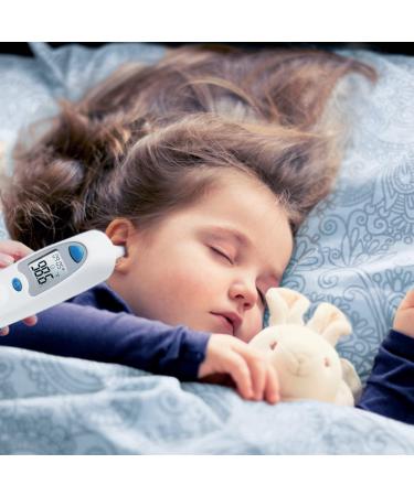 Buy Instant Fast Ear Thermometer - Perfect for Adults Kids & Babies | Includes 25 Probe Covers & Stand for Home or Clinic Use - Buy Online on GoSupps.com