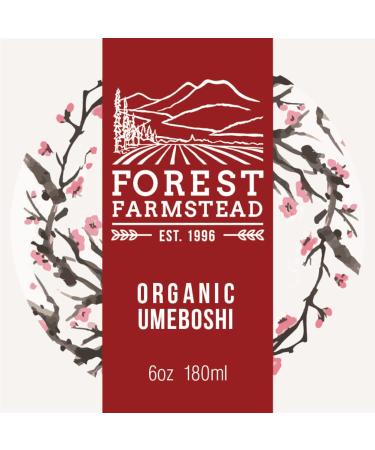 Organic Umeboshi Plums 6 oz (Pack of 2) | USDA Certified, Gluten Free, Pickled Plum | Includes Free Basil Leaves | Forest Farmstead - Buy Online on GoSupps.com