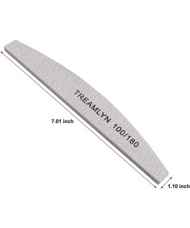 10 Pcs Heavy Duty Nail Files 100/180 Grit - Coarse Nail File for Acrylic/Natural Nails - Emery Boards for Home & Salon Use - Buy Online on GoSupps.com