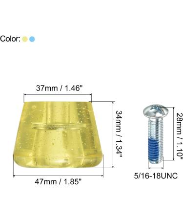 Patikil Roller Skate Toe Stops with Screwdriver | Rubber Brake Stoppers for Accessories Replacement - Blue Yellow - Buy Online on GoSupps.com