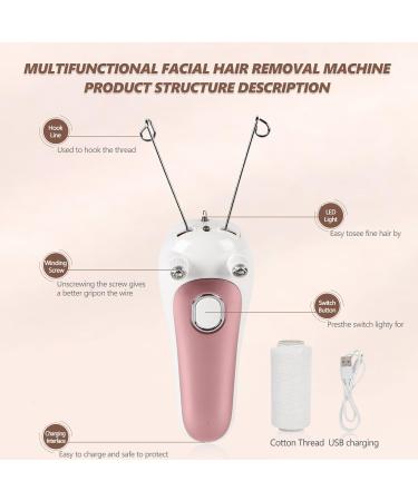 Electric Women Hair Remover Threading Epilator for Facial & Body Hair Trimming - Christmas Gift - Buy Online on GoSupps.com