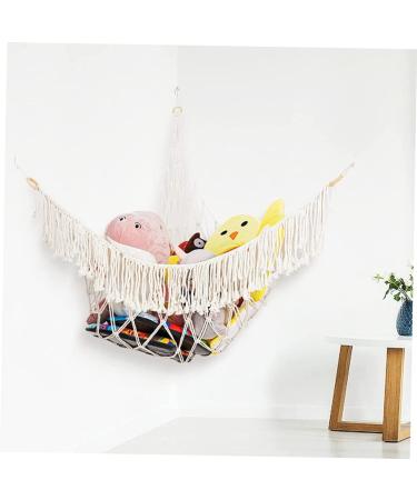Magiclulu Yoga Ball Stand & Plush Toy Hammock - White Cotton Network for Kids' Storage & Play - Buy Online on GoSupps.com