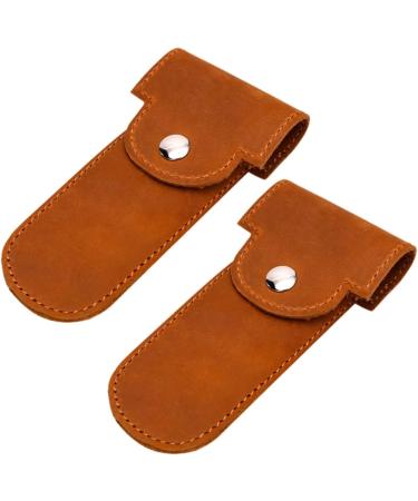 Angoily Leather Razor Case - 8 Stk Men's Razor Accessories & Protective Storage Bag - Buy Online on GoSupps.com