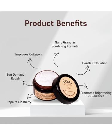 BEMT Mother of Pearl Face Scrub with Pearl Powder & Aloe Vera Gentle Exfoliating Facial Polish for Smooth Refreshed Skin Suitable for Men & All Skin Types 15g - Buy Online on GoSupps.com
