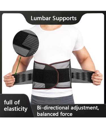 Breathable Back Brace for Men & Women | Lumbar Support Belt for Lower Back Pain Relief | Sciatica & Herniated Disc Support | International Shipping Available - Buy Online on GoSupps.com