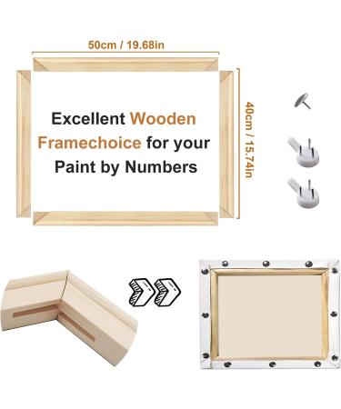 EVNEED 16x20 Inch DIY Canvas Stretcher Bars Kit for Oil Paintings - Easy Assembly Gallery Wrap Frame for Prints and Paintings - Buy Online on GoSupps.com