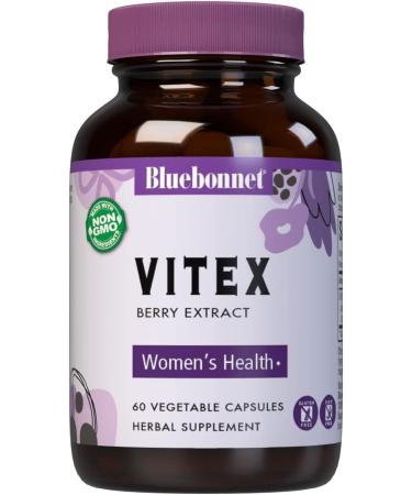 Bluebonnet Nutrition Vitex Berry Extract - 60 Vegetable Capsules for Hormonal Balance - Buy Online on GoSupps.com