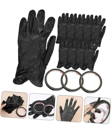 Beatifufu 1 Set Nail Gloves Nail Tape Gloves Fixing Tape Nail Art Tape Nail Art Accessory Protection Gloves Gloves for Gel Nail Protection Tape Nail Striping Tape - Buy Online on GoSupps.com