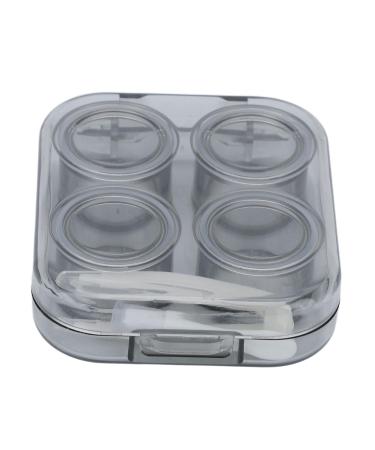 Buy Contact Lens Case & Tweezer Clip Kit - Transparent Plastic Protector for Girls | Ideal for Office & Travel (Gray) - Shop Now! - Buy Online on GoSupps.com