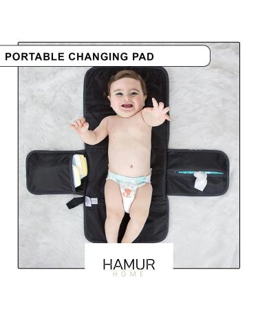 Hamur Home 3-in-1 Diaper Pocket & Portable Organizer - Floral Small Diaper Bag for Moms | Diapers Cream Wipes - Buy Online on GoSupps.com