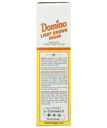 Domino Sugar Cane Brown Light 16 oz - Pure & Natural Sweetener - Buy Online on GoSupps.com