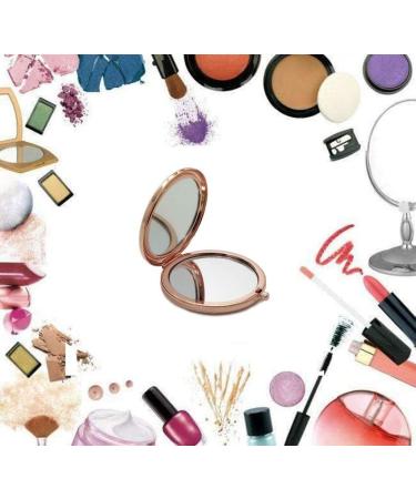 Rose Gold Travel Makeup Mirror - Inspirational Personalized Gift for Strong Women | Birthday Gift Ideas for Sister, Friends, Girls, Daughter | Compact Pocket Mirror - Buy Online on GoSupps.com