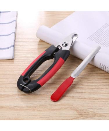 PSGS Pet Cat Dog Nail Clipper Cutter with Sickle Stainless Steel Grooming Scissors Clippers for Pet Claws Dog Supplies (Color : with File Size : 16cm) 16cm With File - Buy Online on GoSupps.com