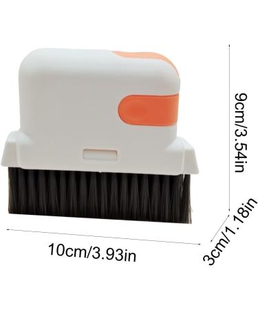 Shakven Hard Bristle Crevice Cleaning Brush - Multifunctional Grout Clean Brush Hard Bristle Crevice Cleaning Brush Grout Dustpan Cleaner Brush for Shower Tile Bathroom Orange1 - Buy Online on GoSupps.com