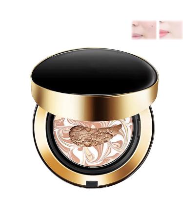 Water Bead Tricolor Latte Concealer Cushion Long-Lasting Moisturizing Concealer Light Brightening Cushion for Women for All Skin Types (23#)