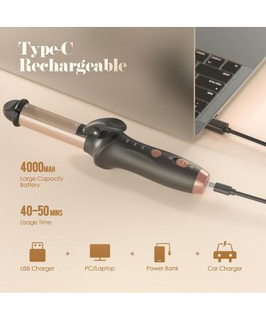 Bestauty Small Cordless Curling Iron 1 Inch - Mini 2 in 1 Hair Curler & Straightener Rechargeable Wireless Travel Tool for Short Hair (Black - Buy Online on GoSupps.com