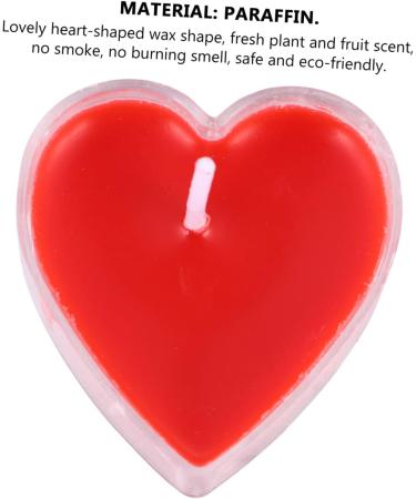 Valentine's Candles - 27 Pcs Heart Shaped Scented Tea Lights | Perfect for Weddings & Holidays | Romantic Candle Decor Boxed in Red - Buy Online on GoSupps.com