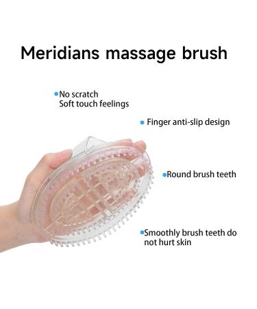 2 Pcs Meridians Massage Brush Anti Cellulite Massager | Slimming & Cellulite Remover | Portable Body Massage Tool - Buy Online on GoSupps.com
