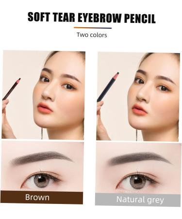 SOESFOUFU Black Colored Pencils 10pcs Eyebrow Pencil Facial Tools Eyebrow Peel- off Pencil Eyebrow Pens Crayon Girl Miniature - Buy Online on GoSupps.com