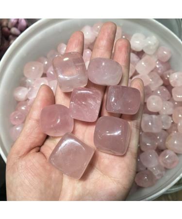Crystal Natural Rose Quartz Crystal Tumbled Stone Polished Pink Quartz Stone JZIGTDEM (Size : 500g)
