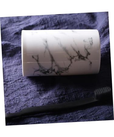 Hoement Mouthwear Teaspoon Holder - Stylish Ceramic Bathroom Accessories Makeup Brush Cup Toothbrush Holder & Drinking Cups for Home & Office - Buy Online on GoSupps.com